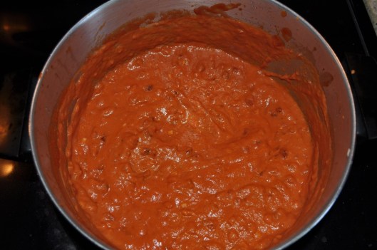 the finished sauce