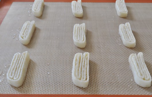 Palmiers ready for baking