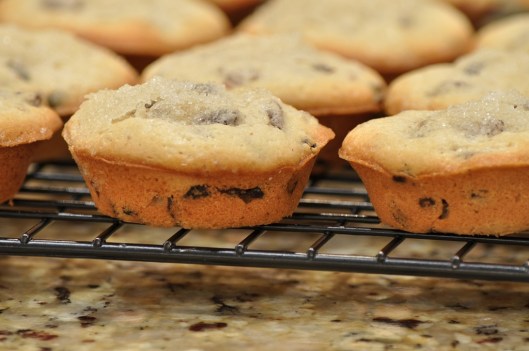 Cooling the currant cakes