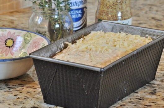Sprinkle remaining gruyere over the batter