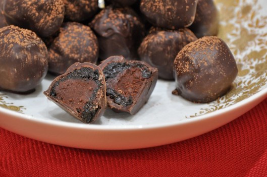 Prunes with Grand Marnier Ganache