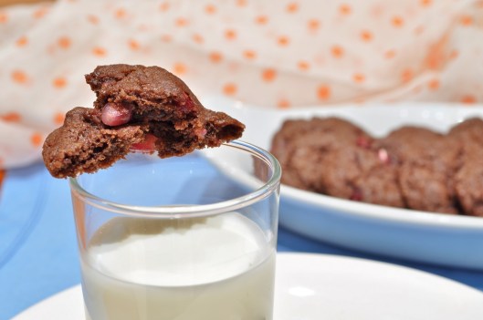 A Pomegranate-Brownie Cookie