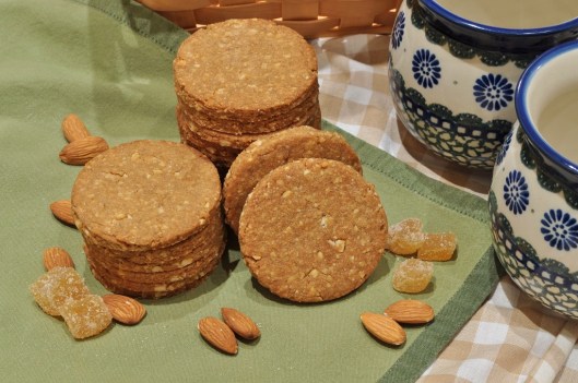 Almond Biscuits with Ginger and Lemon