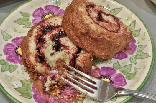 Maple-Chocolate Roulade with Elderberry Filling