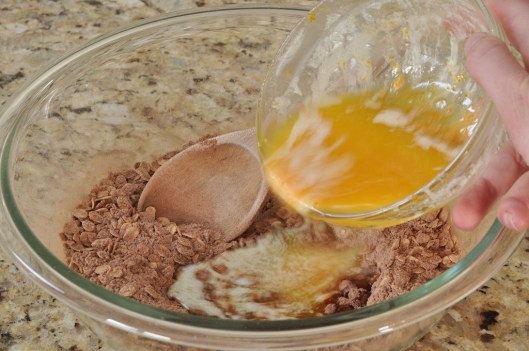 Mixing the tuile batter