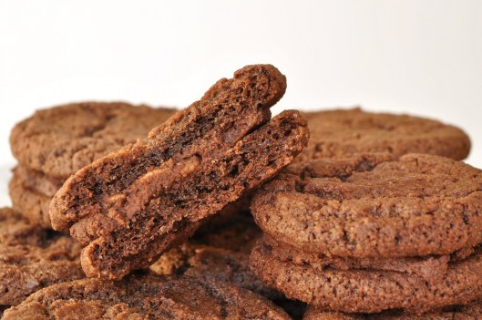 Chocolate-Malt Rice Crispy Sandwich Cookie