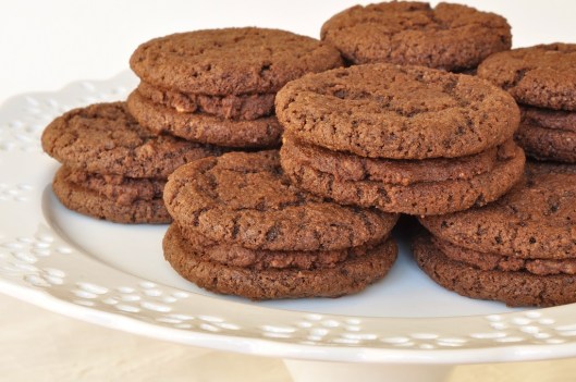 Chocolate-Malt Sandwich Cookies
