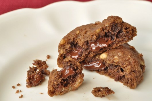 A Double Chocolate-Rice Crispie Cookie