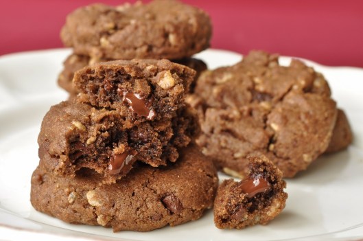 Chocolate Chunk Cookies with Rice Crispies