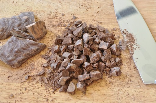 Chop the chocolate