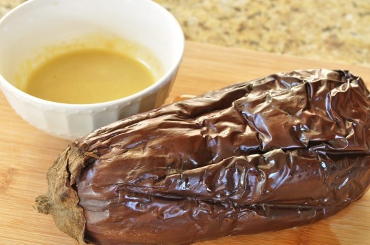 Roasted eggplant for Moutabal