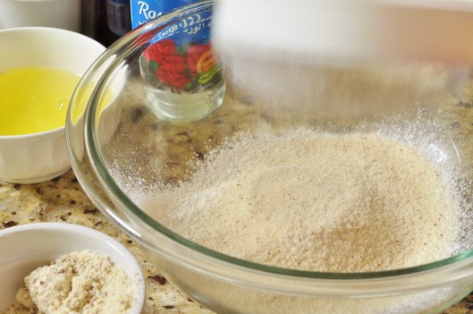 Sift the almond meal