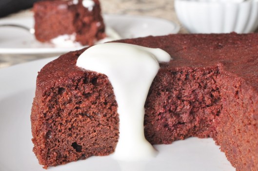 Chocolate-Beet Cake with Yogurt