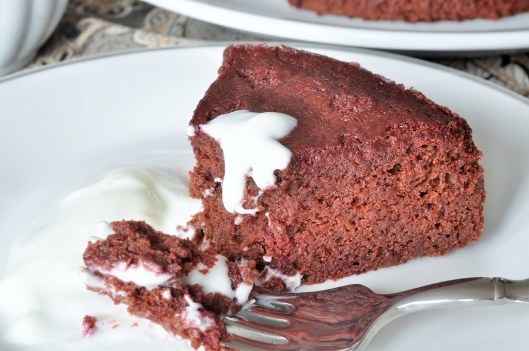 Enjoying a Slice of Chocolate-Beet Cake