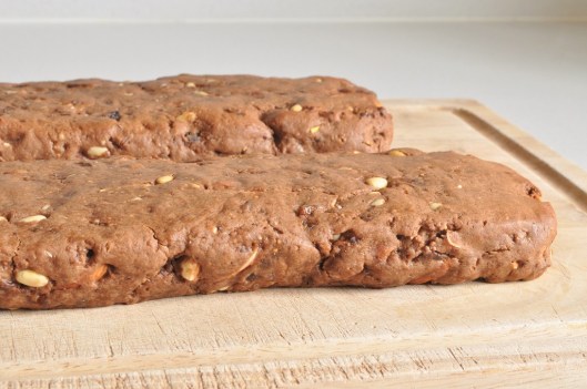 The Biscotti Logs Ready for Slicing