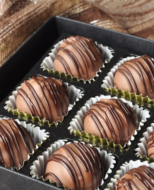 Coffee-Cointreau Fillled Chocolates