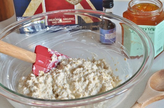 Soak the oats in yogurt