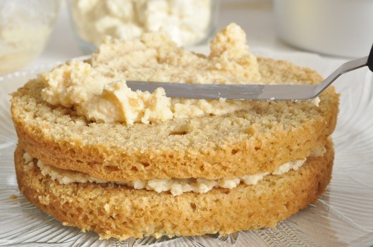 Spread the white chocolate-coconut ganache between layers